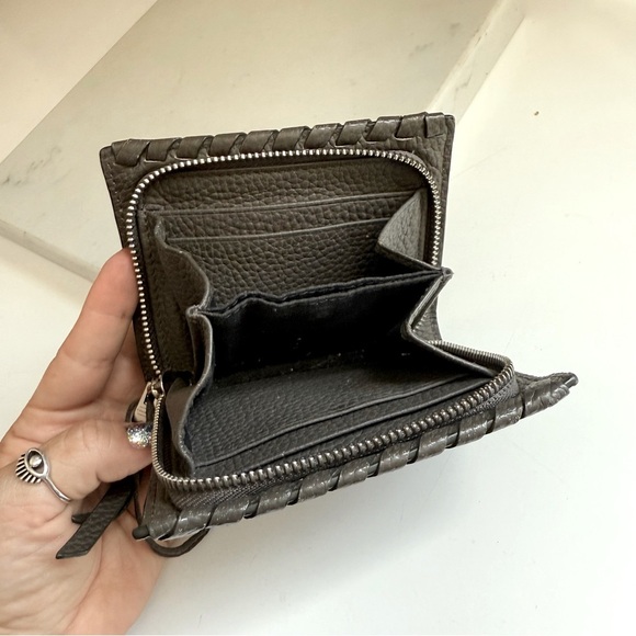 AllSaints Kita Small Japanese Pebbled Leather Wallet - Picture 9 of 9